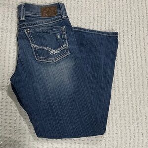 BKE Women's Dark Blue Boot Cut Jeans